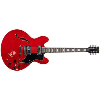 Michael J Fox Signed Back To The Future Marty Mcfly Johnny B. Goode Cherry Red Guitar