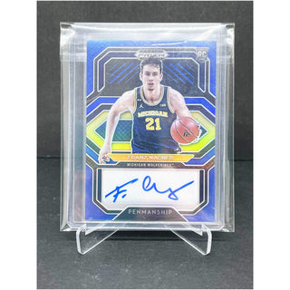 2021 Panini Prizm Draft Picks Franz Wagner Penmanship Blue Auto SSP 09/45