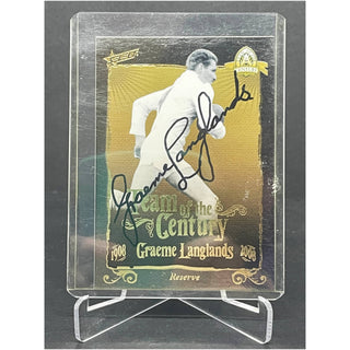 2008 Select Team Of The Century Graeme Langlands Card Hand Signed!!