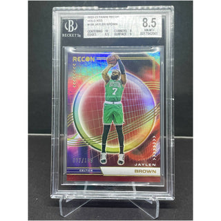 2022-23 Panini Recon Holo Red Jaylen Brown 007/199 BGS NM-MT+ 8.5