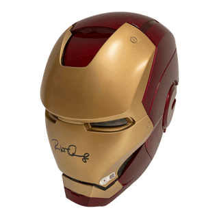 Robert Downey Jr. Signed 1:1 Scale Marvel Legends Iron Man Electronic Helmet Plus Custom Display Case