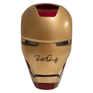 Robert Downey Jr. Signed 1:1 Scale Marvel Legends Iron Man Electronic Helmet Plus Custom Display Case