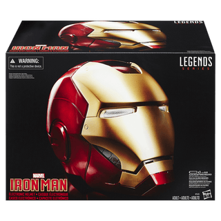 Robert Downey Jr. Signed 1:1 Scale Marvel Legends Iron Man Electronic Helmet Plus Custom Display Case