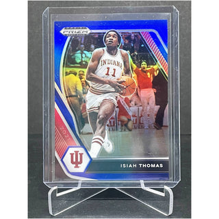 2021 Panini Prizm Draft Picks Isiah Thomas Blue Refractor 012/199