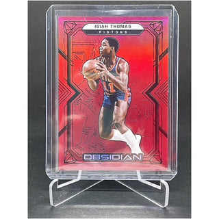 2021-22 Panini Obsidian Red Isiah Thomas Detroit Pistons - No. 142