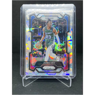 2023-24 Panini Prizm Jaden Ivey Silver Cracked Ice - No. 52