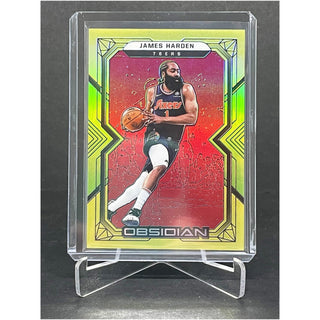 2021-22 Panini Obsidian James Harden Red Yellow Green 29/99