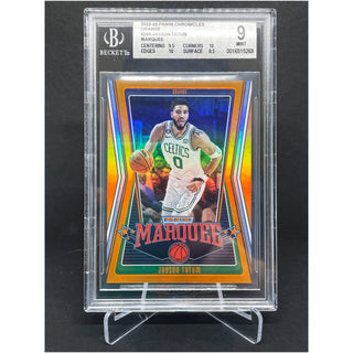 2022-23 Panini Chronicles Orange Marquee Jayson Tatum 39/75 BGS 9 Mint