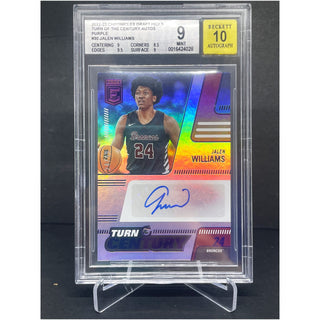 2022-23 Chronicles Draft Picks Turn Of The Century Jalen Williams Purple Auto 24/49 BGS 9 Mint