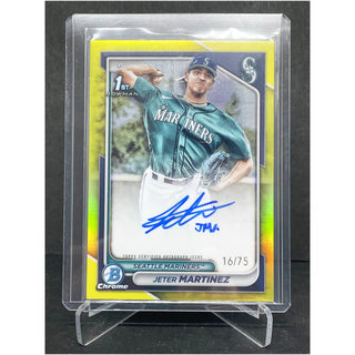 2024 Topps Chrome 1st Bowman Jeter Martinez Auto 16/75