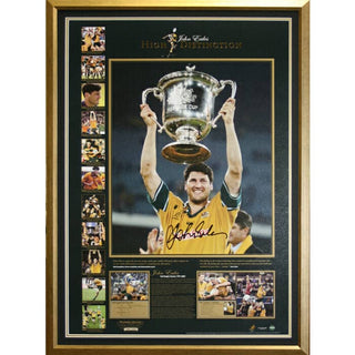 John Eales Signed "High Distinction" Limited Edition Lithograph Framed