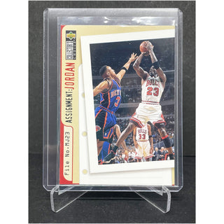 1996 Upper Deck Collectors Choice John Starks Assignment: Jordan - No. 364