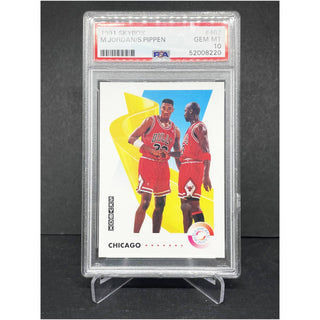 1991 SkyBox Michael Jordan/Scottie Pippen PSA Gem Mint 10