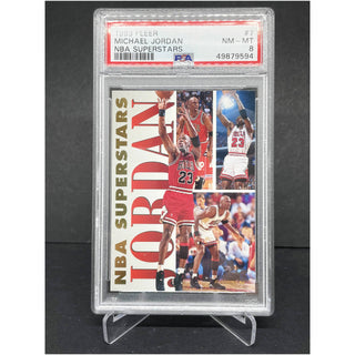 1993 Fleer Michael Jordan Superstars PSA NM-MT 8