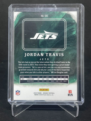 2024 Panini Origins Football Jordan Travis Red Holo RC 045/299