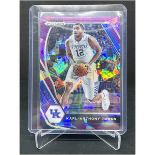 2021 Panini Prizm Draft Picks Karl-Anthony Towns Purple Ice Prizm 053/149