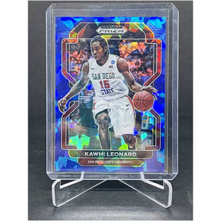 2022 Panini Prizm Draft Picks Kawhi Leonard Blue Cracked Ice Prizm 79/99