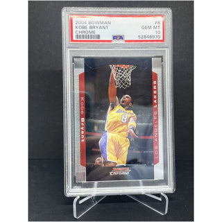 2004 Bowman Chrome Kobe Bryant PSA Gem Mint 10