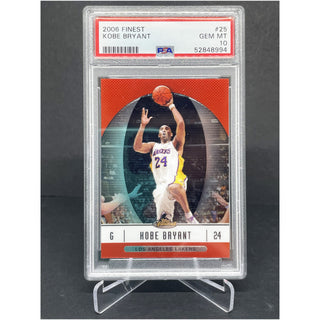 2006 Topps Finest Kobe Bryant PSA Gem Mint 10