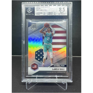 2020-21 Panini Mosaic Silver LaMelo Ball BGS NM-MT+ 8.5