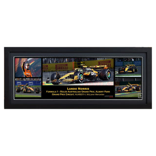 Lando Norris F1 - Rolex Australian Grand Prix Licensed Panoramic Framed