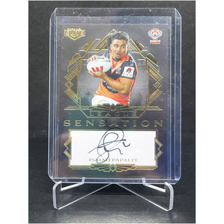 2024 NRL Elite Isaiah Papali'i Wests Tigers League Sensations Signature Black LSB 17/17 L/Ed 42/45