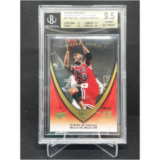 2008-09 Upper Deck Jordan Legacy Collection Game 817 BGS 9.5 Gem Mint