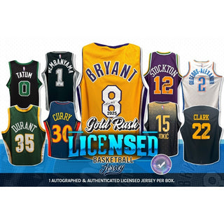 2025 Gold Rush Autographed Licensed Basketball Jersey Box - Pre Order