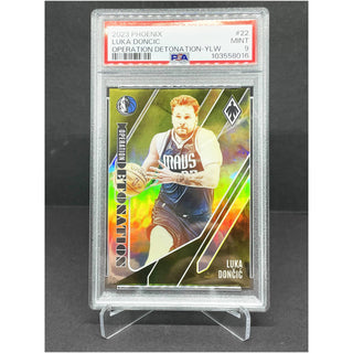 2023 Phoenix Luka Doncic Operation Detonation Yellow 13/35 PSA Mint 9