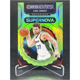 2021-22 Panini Obsidian Supernova Luka Doncic Green Flood - No. 7