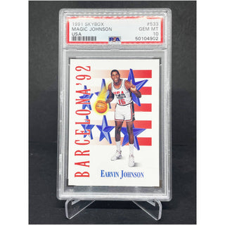 1991 SkyBox Magic Johnson USA PSA Gem Mint 10