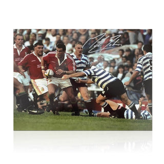 Martin Johnson Signed British And Irish Lions Rugby Photo