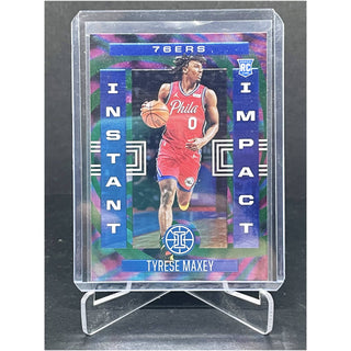 2020-21 Panini Illusions Tyrese Maxey Instant Impact RC - No. 20