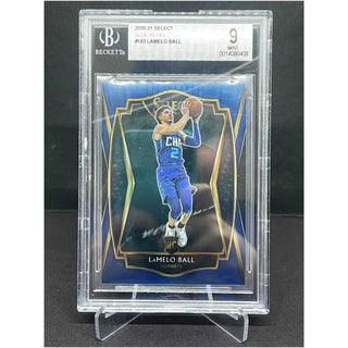 2020-21 Select Blue Retail LaMelo Ball Rookie BGS Mint 9