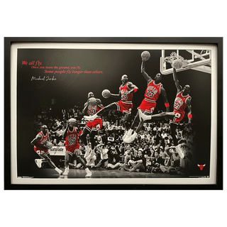 Michael Jordan in Flight Framed Full Size Print - Michael Jordan