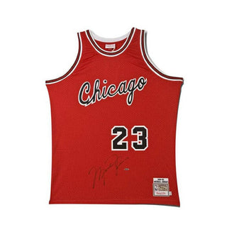 Michael Jordan Signed Chicago Bulls Rookie Jersey Framed