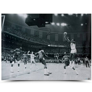 Michael Jordan signed 1982 NCAA Championship Shot 30" x 40" Photo Framed