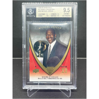 2008-09 Upper Deck Michael Jordan Legacy Collection 787 BGS 9.5 Gem Mint