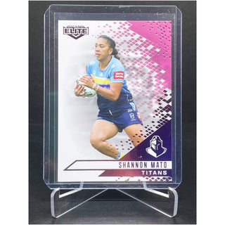 2024 NRL Elite Shannon Mato Gold Coast Titans NRLW Mojo Pink Diamond 23/60 L/Ed 14/64