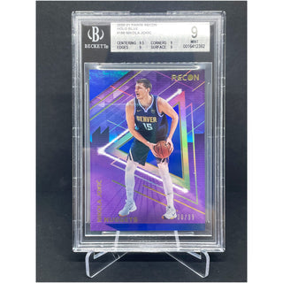 2020-21 Panini Recon Holo Blue Nikola Jokic 30/99 BGS 9 Mint