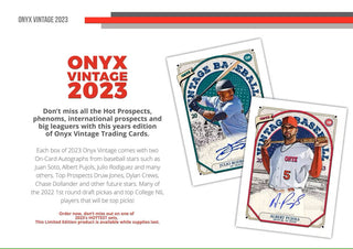 2023 Onyx Vintage Baseball Hobby Box