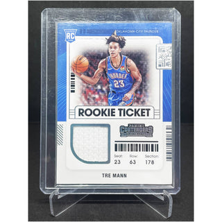 2021-22 Panini Contenders Tre Mann Rookie Ticket Patch #RTS-TMA