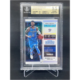 2018-19 Contenders Draft Picks Season Ticket Paul George 08/10 BGS 9.5 Gem Mint