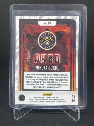 2023-24 Panini Phoenix Nikola Jokic Pyro Purple 30/75