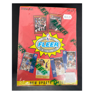 1991-92 Fleer New Update Series 2 NBA Basketball Hobby Box