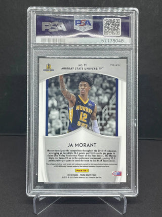 2019 Panini Prizm Draft Picks Ja Morant Red Prizm PSA Gem Mint 10