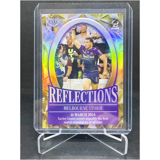 2024 NRL Elite Melbourne Storm Reflections Gold RFG 16/34 L/Ed 082/112