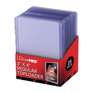 Ultra Pro 3" x 4" Clear Regular Toploader 25 Pack