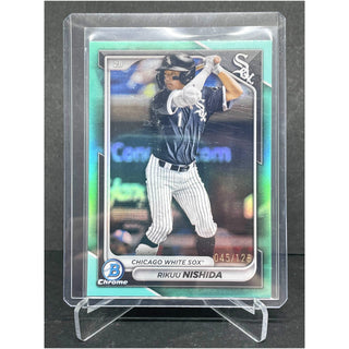 2024 Topps Chrome Rikuu Nishida Green Refractor 045/125