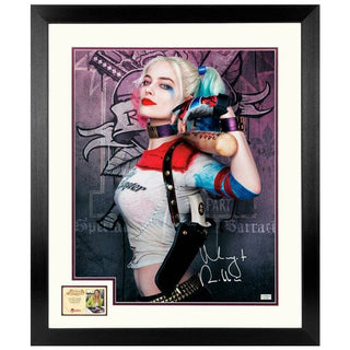 Margot Robbie Signed Suicide Squad Harley Quinn 16" X 20" Photo Framed